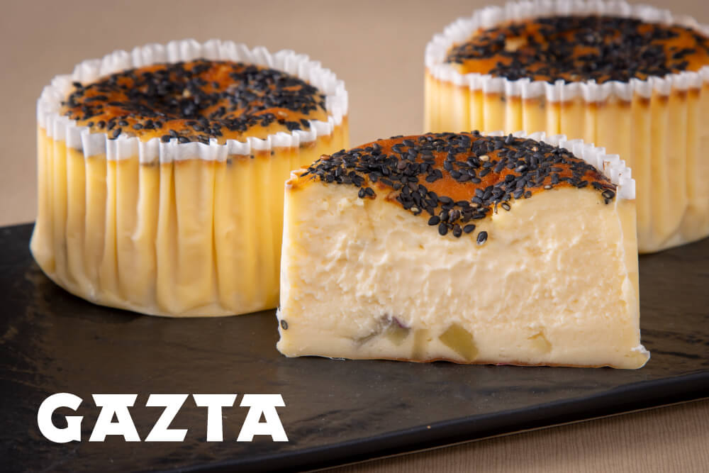 GAZTA・ガスタ　さつま芋と黒ごまのバスクチーズケーキとバスクチーズケーキ 2種4個セット